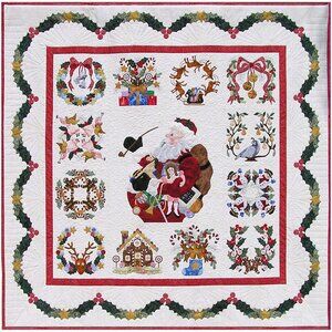 Baltimore Christmas Quilt Kit Complete Set Fabric & Patterns Pearl Pereira BOM